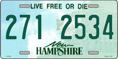 NH license plate 2712534