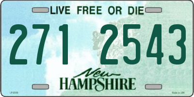 NH license plate 2712543