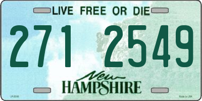 NH license plate 2712549