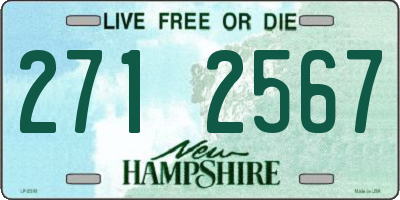 NH license plate 2712567