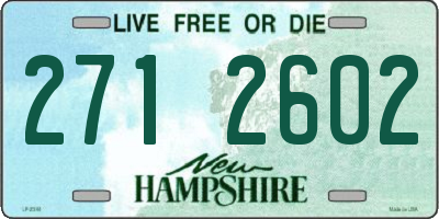 NH license plate 2712602
