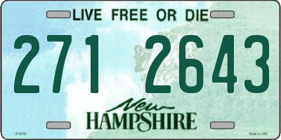 NH license plate 2712643