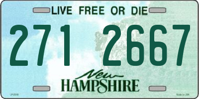 NH license plate 2712667