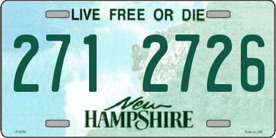 NH license plate 2712726