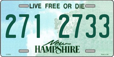 NH license plate 2712733