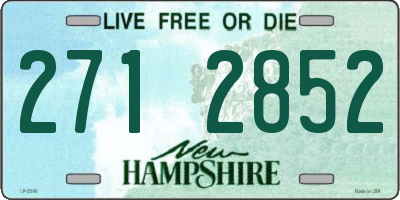 NH license plate 2712852