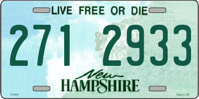 NH license plate 2712933