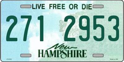 NH license plate 2712953