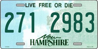 NH license plate 2712983