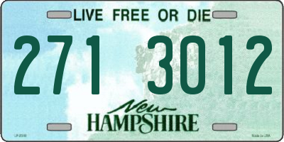 NH license plate 2713012