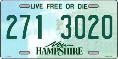 NH license plate 2713020