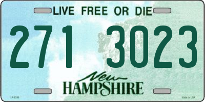 NH license plate 2713023
