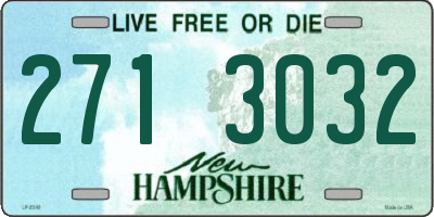 NH license plate 2713032
