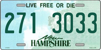 NH license plate 2713033