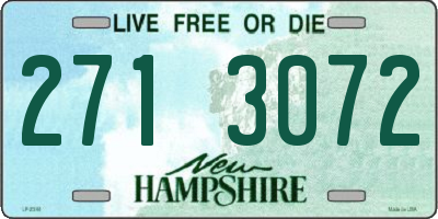 NH license plate 2713072