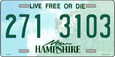 NH license plate 2713103