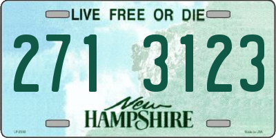 NH license plate 2713123