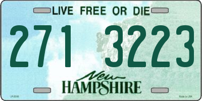 NH license plate 2713223