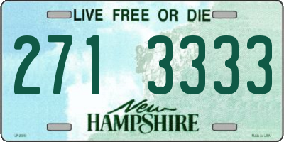NH license plate 2713333