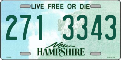 NH license plate 2713343
