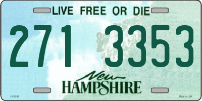 NH license plate 2713353