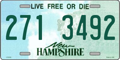 NH license plate 2713492