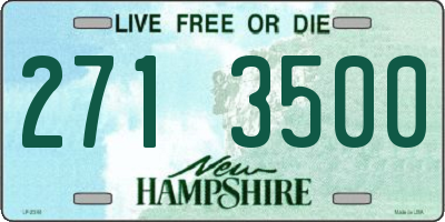 NH license plate 2713500