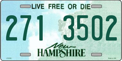 NH license plate 2713502