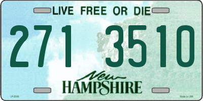 NH license plate 2713510