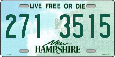 NH license plate 2713515