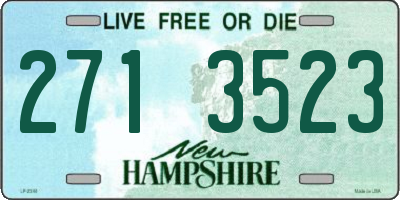 NH license plate 2713523