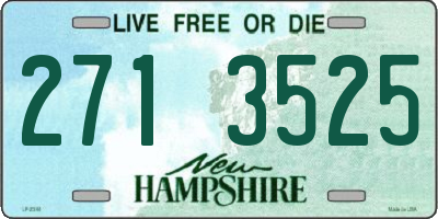 NH license plate 2713525