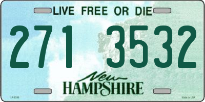 NH license plate 2713532