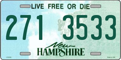 NH license plate 2713533