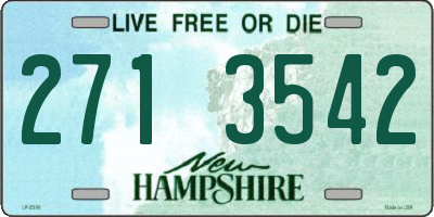 NH license plate 2713542