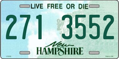 NH license plate 2713552