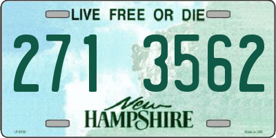 NH license plate 2713562