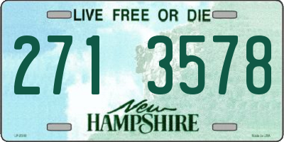 NH license plate 2713578