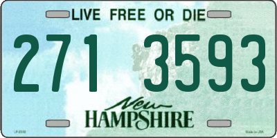 NH license plate 2713593