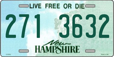 NH license plate 2713632