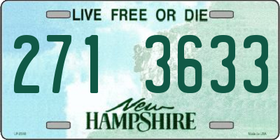 NH license plate 2713633