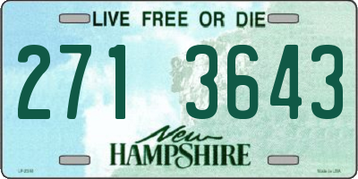 NH license plate 2713643