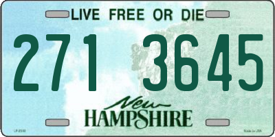 NH license plate 2713645