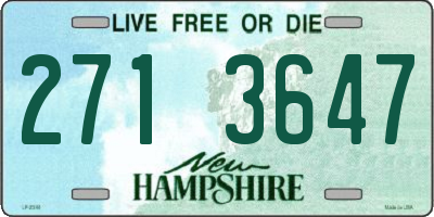 NH license plate 2713647