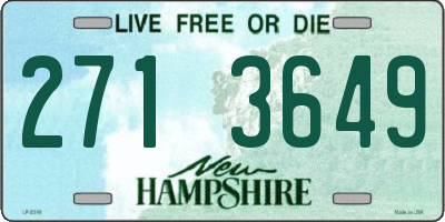 NH license plate 2713649