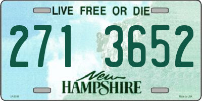 NH license plate 2713652
