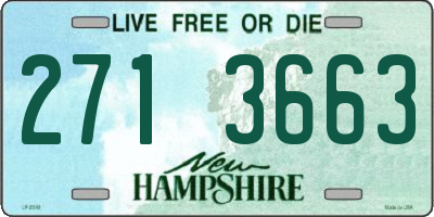 NH license plate 2713663
