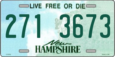 NH license plate 2713673