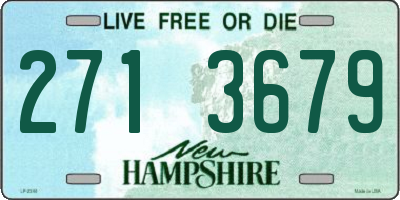 NH license plate 2713679