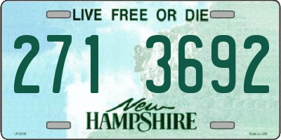 NH license plate 2713692